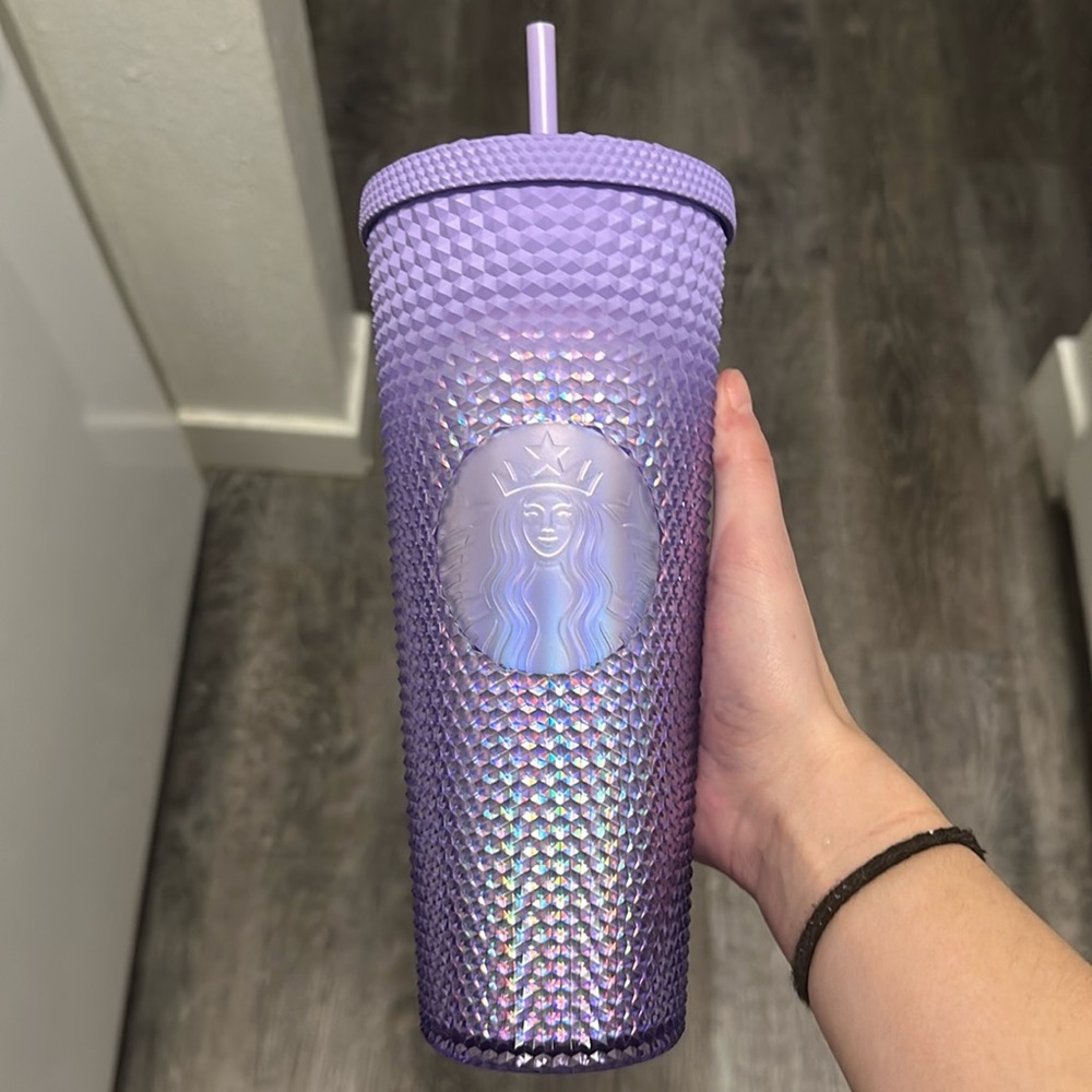 purple starbucks cup